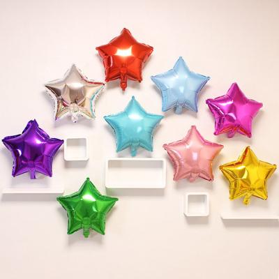 China Party Supplies Star Foil Balloon 18 Inch Birthday Party Wedding Decoration Plain Solid Color Star Shape Balloon for sale