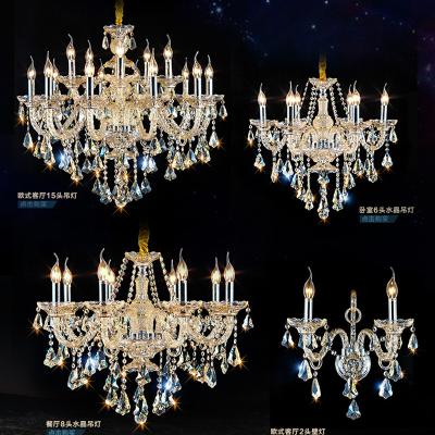 China Home Wholesale EUROPEAN Crystal Decorative Gold Luxury Chandelier for sale