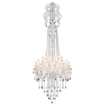 China EUROPEAN Hot Selling Hanging Light Crystal Villa Hotel Pendant Chandelier for sale