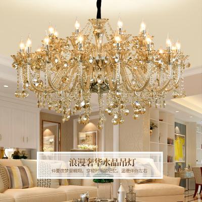 China EU Factory Wholesale Droplight Building Hotel Crystal Chandelier for sale