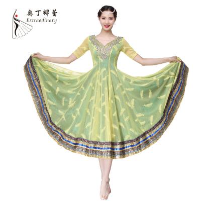 China Dresses Hand Embroidery Rhinestone Indian Clothing Sarees Women Dance Wear China for sale