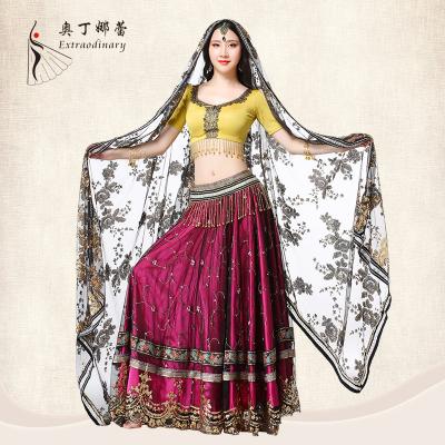 China New Sets Bollywood Actress 4pcs Set Bollywood Dance Costumes for sale