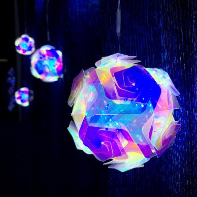 China Various Environmental Decoration Wedding Hanging Rainbow String Lights Outdoor Led Ball Light String Suitable For Outdoor Yards, Balconies, Porches for sale