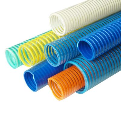 China Hot Sale Integral Flexibility Helix Pvc Suction Hose Corrugated Surface Smooth Surface for sale