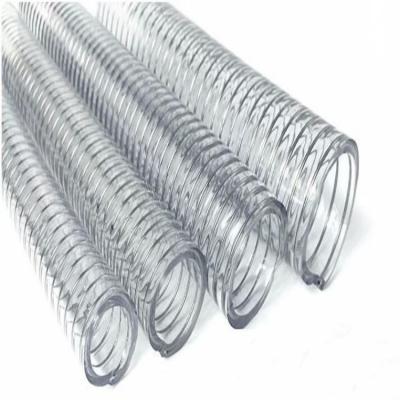 China High-qulaity Spiral Steel Wire Reinforced Steel Wire Spiral Embedded PVC Hose for sale