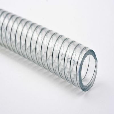 China High-qulaity 1/2 to 10 inch Clear PVC Steel Wire Spiral Spring Reinforced Suction Hose for sale