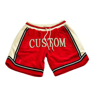 China Custom Quick Dry Antibacterial Antibacterial Beach Shorts Front Logo With Pockets Hot Sale Men's Logo Crouch On Corduroy Basketball Shorts for sale