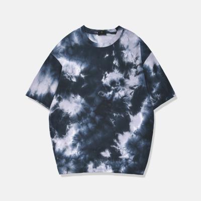 China High Quality 100% Anti Wrinkle Factory Cotton T-shirt OEM Logo Tie Dye T Shirts Men for sale