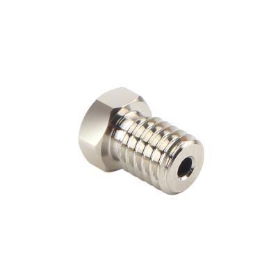 China High Quality 3D Nickel Plating Copper Nozzle Durable Non-Stick High Performance For 3D Printers Hotend Wire For E-3D V6 Hotend for sale