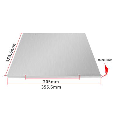 China Super Flat Flat Surface Sale 350mm Voron 2.4 Build MIC-6 Aluminum Plate 8mm For VORON 2.4 3d Printer DIY Parts for sale