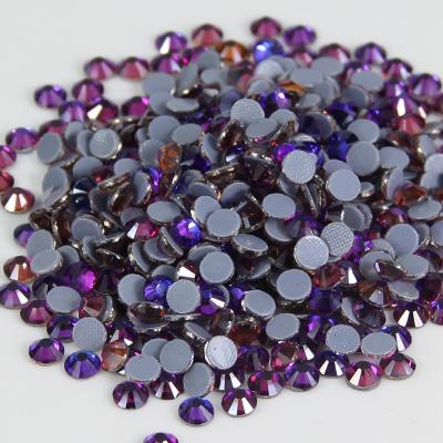 China Wholesale Multiple Sizes of Flatback Flatback Gem Embellishments Glass Crystal Applique available for ab purple red rhinestones for sale