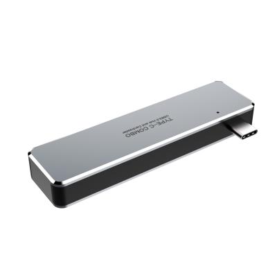 China Type-c Usb c device hub to USB3.0 five in one expansion dock multi-function card reader laptop hub for sale