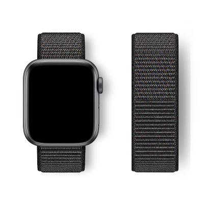 China Nylon Straps For Apple Watch Band 38/40mm 42/44mm, Sport Loop Replacement Woven Nylon Strap For iWatch Se 6 5 7 4 3 for sale