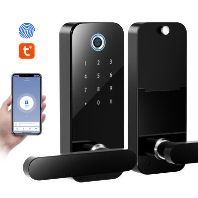 China Smart Unlock Smart Apartment Smart Card Door Lock Door Lock Good Quality Aluminum Black Silver BT Customize Body for sale