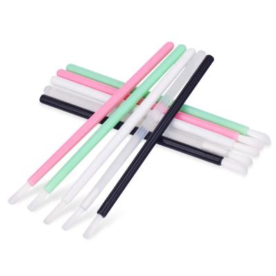 China Angular Blush Disposable Nylon Lip Brush Lipstick Glossy Wands Cleanse Applicator Lip Eyeshadow Gloss Brushes Makeup Cosmetic Tools for sale