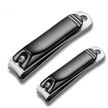 China Finger 2 Pcs Toenail Clippers Set Sharp And Durable Toenail Cutter Toenail And High Quality Steel Toenail Clippers For Men And Women for sale