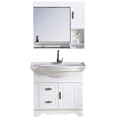 China Modern Cheap Price Toilet Vanity Cabinet Bathroom Cabinet With Mirror for sale