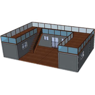 China Parking Lot Low Cost Movable Prefab 20FT Container House China Houses Luxury Container for sale