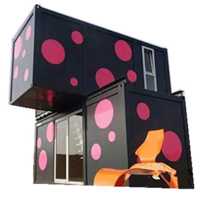 China Parking lot living container house container office prefabricadas chinas 2bedroom prefab house for sale