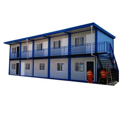 China New Design Shipping Container Hotel Container Building House Two Story Container Office Building Parking Lot for sale