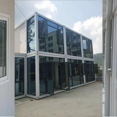 China Carport Prefab Glass Shipping Container House , Glass House Container for sale