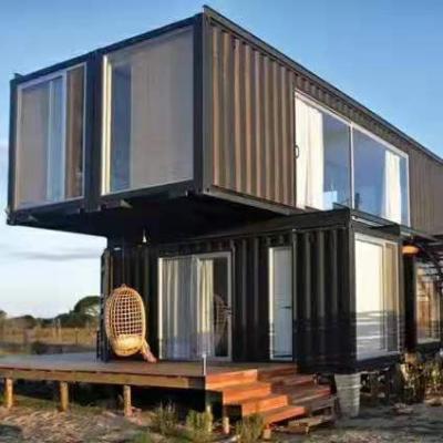 China Luxury Parking Container Homes, 40Ft House Two Bedroom Prefab Shipping Container Homes For Sale for sale