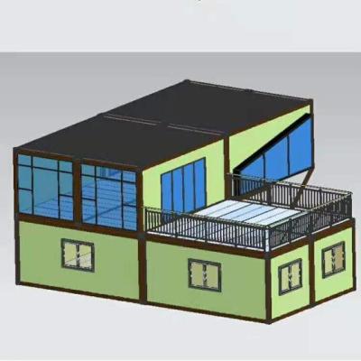 China Parking Lot Prefab Houses Modular Container House / Hotel / Apartment Building Container Luxury House for sale