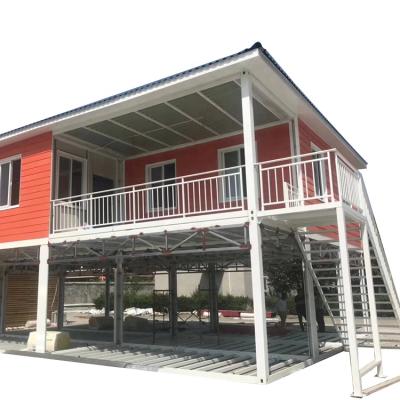 China Luxury parking lot houses prefabricadas container house apartment building for sale