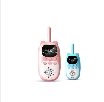 China Outdoor Wholesale Portable Blue Pink Two Way Radio ABS Walkie Talkies Kids Long Range 3 Miles EducationalWalkie Cute Handheld Talkie for sale