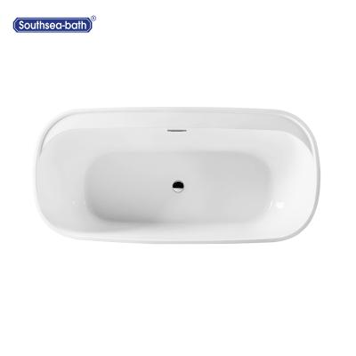 China Xuancheng 1.7M Bathtub Size Rectangular Seamless Freestanding Teuco PVC Acylic Freestanding Bathtub Adult for sale