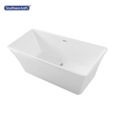 Chine Freestanding Classic 2 Person Cheap Single Wall Red PVC Standing Acrylic Bathtubs For Bathroom à vendre