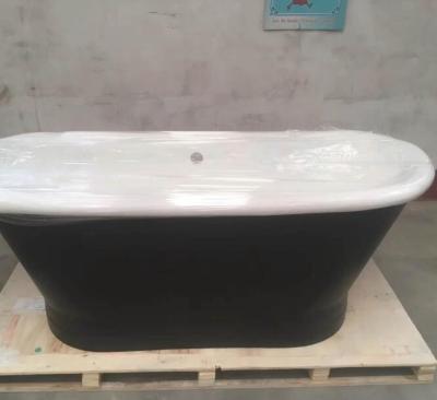 Cina 1700 Freestanding Bathtub NH-1005 Black Lined / Bathroom Color Designed CAST IRON Freestanding BATHTUB For Sale in vendita