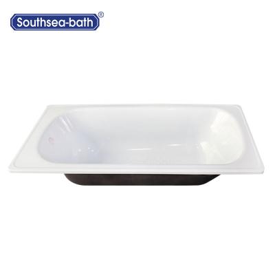 中国 Enclosed Drop In Steel Bathtub With / Without Handle Enamel Soaking Tub For Hotel Bathtub 販売のため