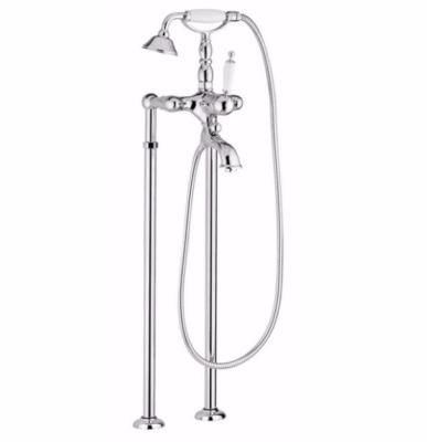 China Floor Stand Faucets Brass Material Freestanding Bathtub Faucets For Sale Bathtub Accessories for sale