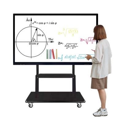 China Education.Training. Conference Factory Price Interactive Digital Panel 55 65 75 85 100 Inch Portable Stand Touch Smart Interactive Whiteboard For Classroom for sale