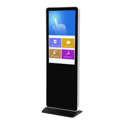 China 55 Inch Indoor Floor Standing 4K Multi Dots Capacitive Touch Screen All In One Network Advertising Display For Shopping Mall for sale