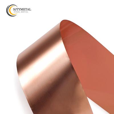 China Floor System Air Conditioner Roll Coil Hot Rolled Copper Foil Price 35mm Copper Roll Length for sale