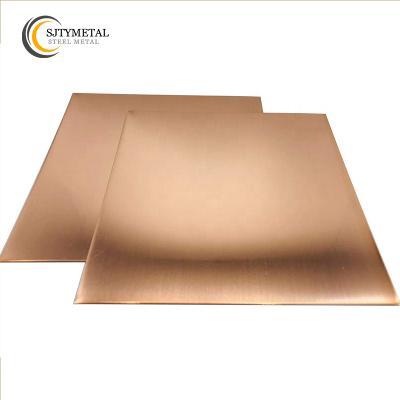 China Electronic Brass Field C11000 C10200 C17200 Copper Plate Copper Sheet Supplier Price for sale