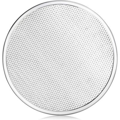 China Disposable 12 inch Silver Nonstick Aluminum Pizza Baking Screen, work well in pizza parlours, commercial kitchens and restaurants for sale