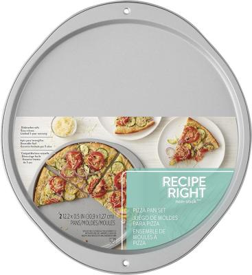 China Disposable 12 inch Silver Nonstick Restaurant-Grade Pizza Pans, Baking Tray, Baking Pans for sale