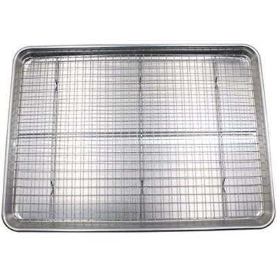 China Disposable Aluminum Baking Sheet with Wire Racks, Baking Tray For Oven, Nonstick Cooling Racks Baking Racks for sale