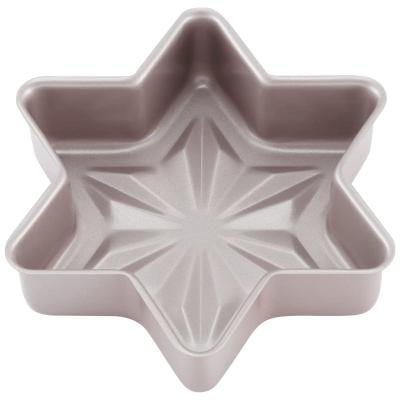 China Disposable 8 inch Star-Shaped Cake Pans, Non-Stick Diamond Surface Cake Bread and Meat Bakeware for Oven for sale