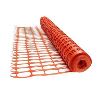 China 50Mtr x 1Mtr Orange Barrier Fencing Safety Barrier Mesh Fencing for sale