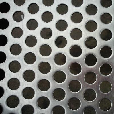 China Construction Metal Plate 304 316 316L Round Hole Perforated Stainless Steel Plate for sale