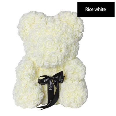 China Wholesale Real Touch Silk Flower Quality Rose Artificial Bear Flowers for sale