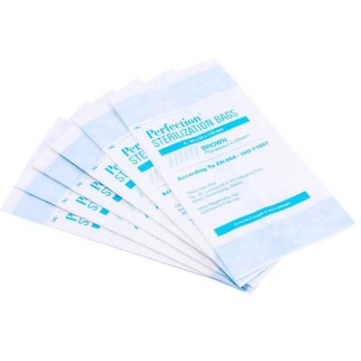 China 60/70gsm Medical Grade Paper Disposable Top Barrier Medical Sterilized Paper Bag 125mm*85mm*230mm for sale