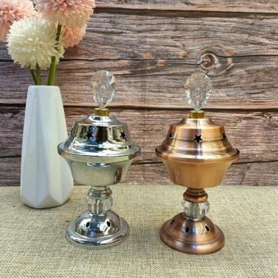 China 2021 New Middle East Gold High Quality Charcoal Intelligent Metal Censer for sale