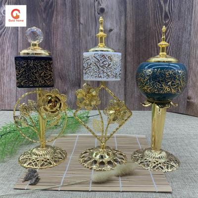 China Middle East Incense Burner Factory Wholesale Price Ceramic Arabic Censer For Home And Office for sale