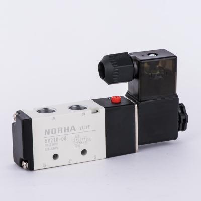 China 16 (cv=0.89) 5V210-08 Series Five 5 5/2 Way Solenoid Valve Series 2 Position Two Position Pneumatic Control Valves for sale