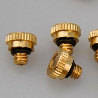 China Advertising Company Landscaping Dust Collection And Outdoor Cooling Brass Gentleman Nozzles For Garden Patio Lawn for sale